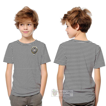 Shepherd Tartan Kid T-Shirt with Family Crest