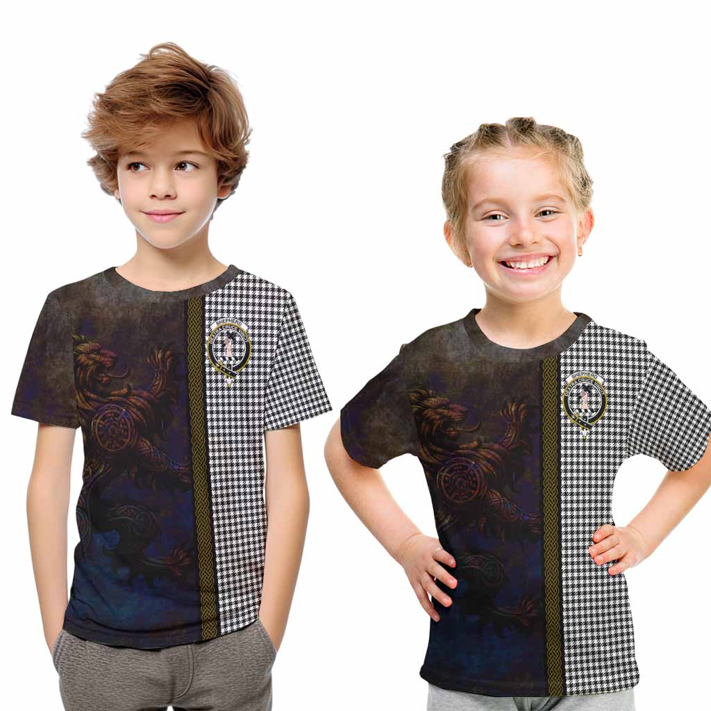 Shepherd Tartan Family Crest Kid T-Shirt Alba Gu Brath Be Brave Lion Ancient Style Youth XL Size14 - Tartan Vibes Clothing