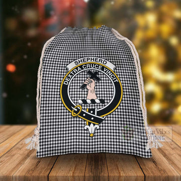 Shepherd Tartan Christmas Santa's Bag with Family Crest