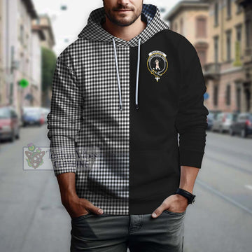 Shepherd Tartan Hoodie with Family Crest and Half Of Me Style