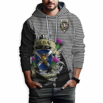 Shepherd Tartan Family Crest Hoodie Lion Rampant Royal Thistle Shield Celtic Inspired Pullover Hoodie - Tartan Vibes Clothing