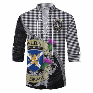 Shepherd Tartan Family Crest Ghillie Kilt Shirt Lion Rampant Royal Thistle Shield Celtic Inspired Men - Tartan Vibes Clothing