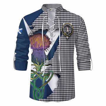 Shepherd Tartan Family Crest Ghillie Kilt Shirt Scottish Thistle Celtic Inspired Men - Tartan Vibes Clothing