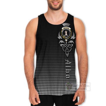 Shepherd Tartan Men's Tank Top Featuring Alba Gu Brath Family Crest Celtic Inspired