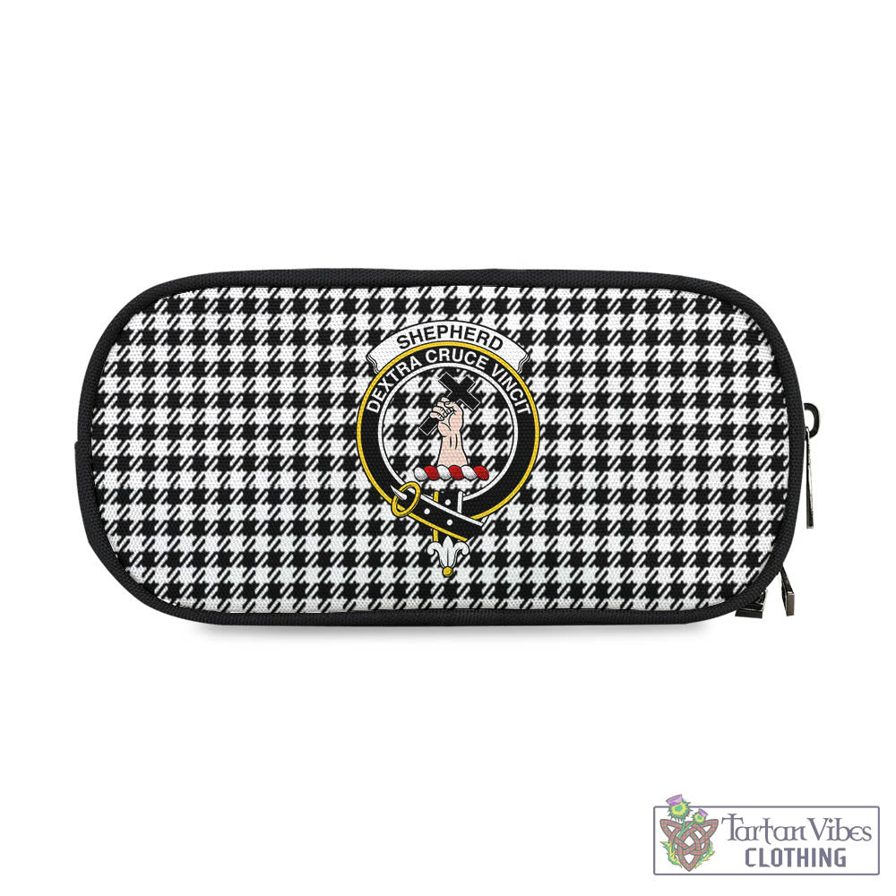 Tartan Vibes Clothing Shepherd Tartan Pen and Pencil Case with Family Crest