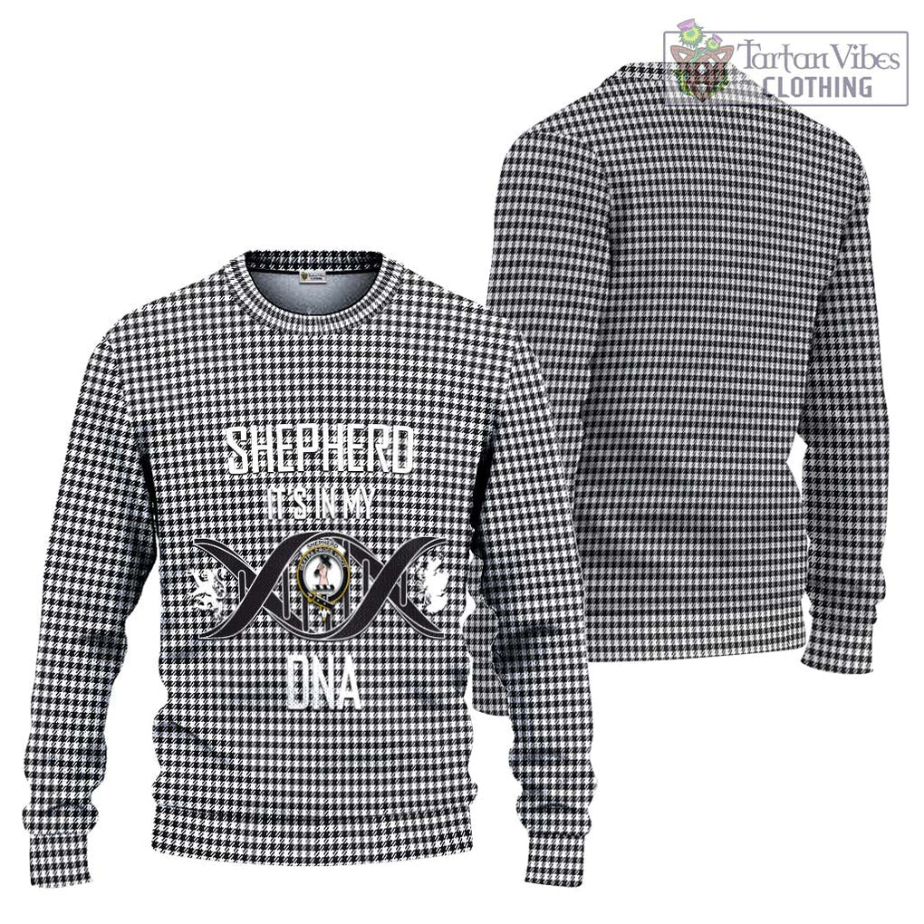 Shepherd Tartan Ugly Sweater with Family Crest DNA In Me Style Unisex - Tartan Vibes Clothing