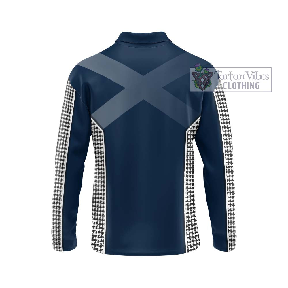 Shepherd Tartan Long Sleeve Polo Shirt with Family Crest and Lion Rampant Vibes Sport Style - Tartan Vibes Clothing