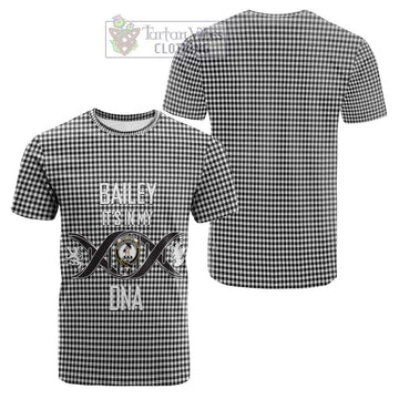 Shepherd Tartan Cotton T-shirt with Family Crest DNA In Me Style