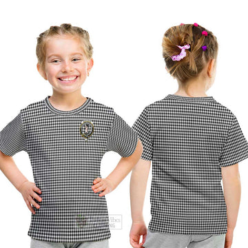 Shepherd Tartan Kid T-Shirt with Family Crest