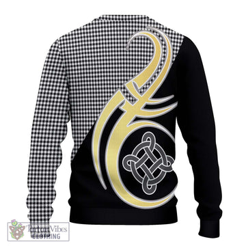 Shepherd Tartan Ugly Sweater with Family Crest and Celtic Symbol Style