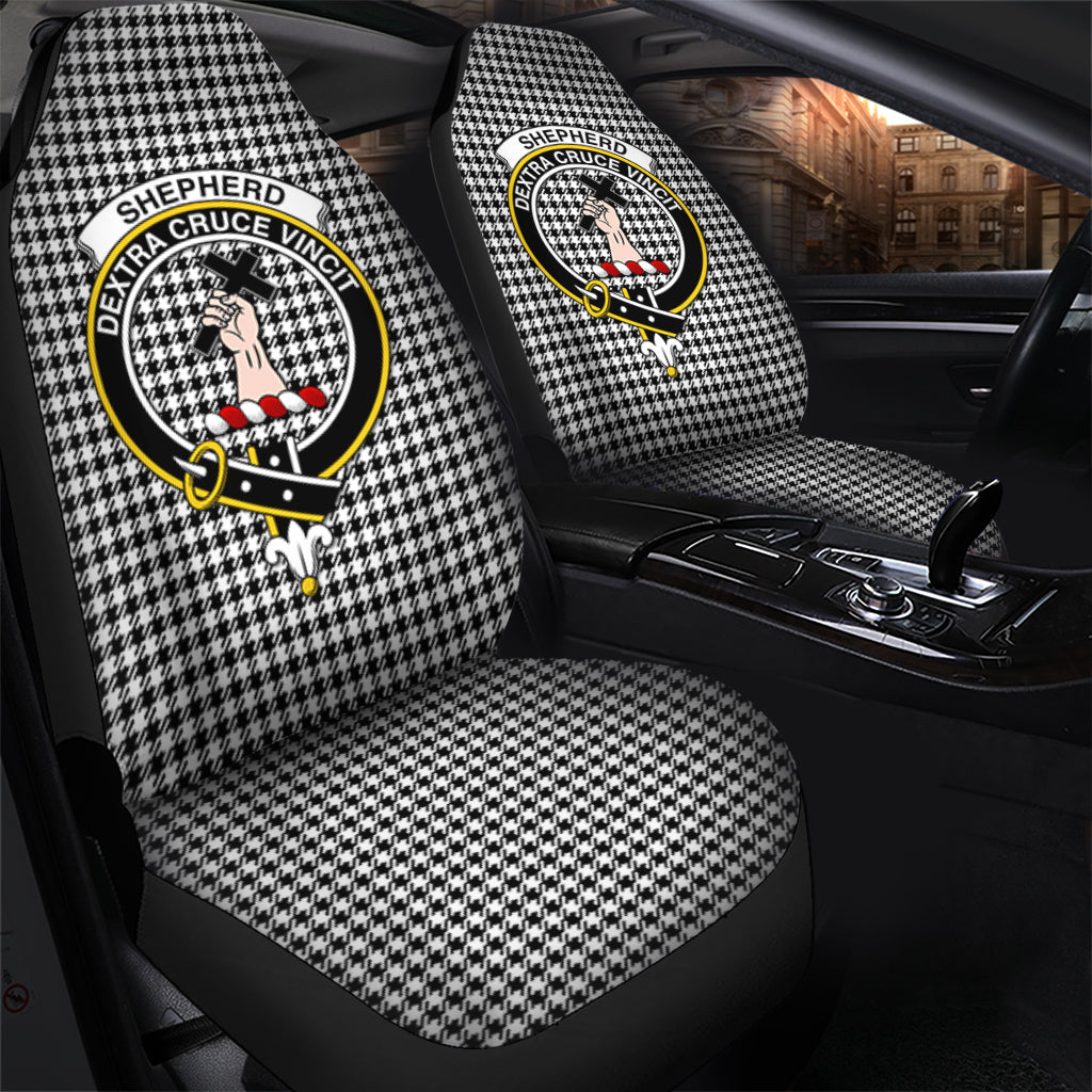 Shepherd Tartan Car Seat Cover with Family Crest - Tartanvibesclothing