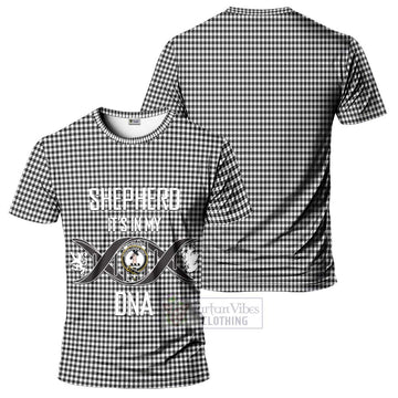Shepherd Tartan T-Shirt with Family Crest DNA In Me Style