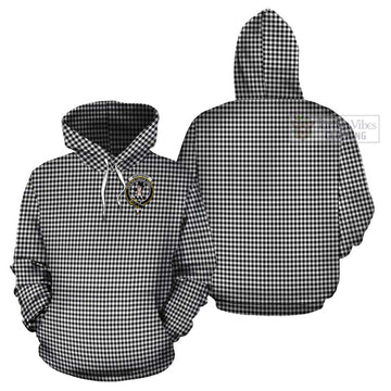 Shepherd Tartan Cotton Hoodie with Family Crest