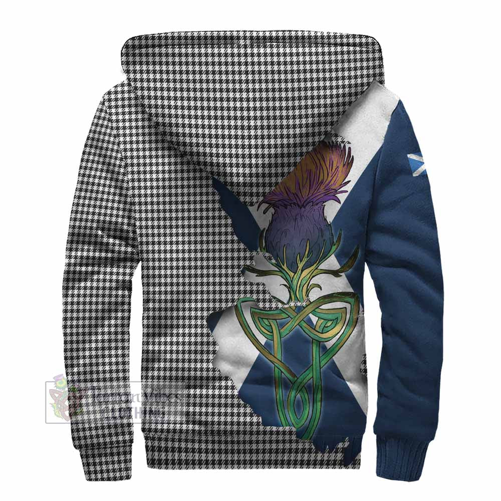 Shepherd Tartan Family Crest Sherpa Hoodie Scottish Thistle Celtic Inspired - Tartan Vibes Clothing