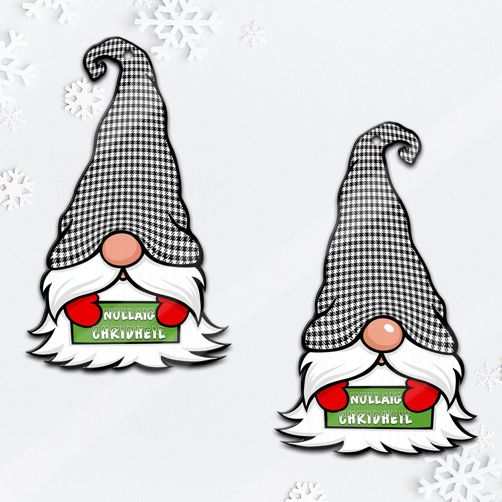 Shepherd Gnome Christmas Ornament with His Tartan Christmas Hat Mica Ornament - Tartanvibesclothing Shop