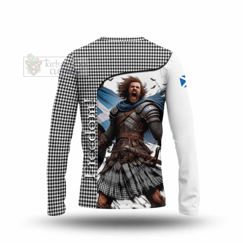 Tartan Vibes Clothing Shepherd Crest Tartan Long Sleeve T-Shirt Inspired by the Freedom of Scottish Warrior