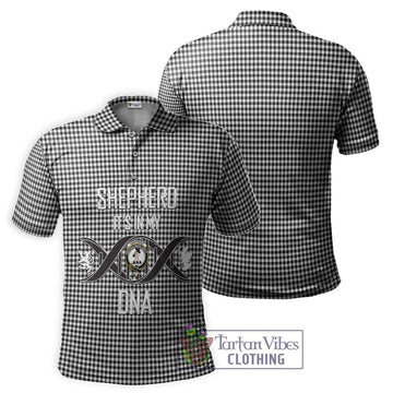 Shepherd Tartan Polo Shirt with Family Crest DNA In Me Style