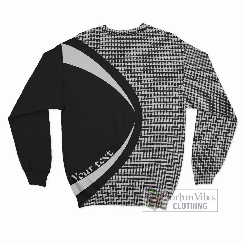 Shepherd Tartan Sweatshirt with Family Crest Circle Style - Tartan Vibes Clothing