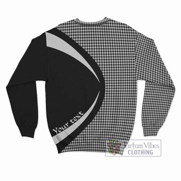 Shepherd Tartan Sweatshirt with Family Crest Circle Style