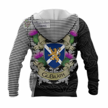 Shepherd Tartan Family Crest Knitted Hoodie Lion Rampant Royal Thistle Shield Celtic Inspired - Tartan Vibes Clothing