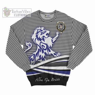 Shepherd Tartan Sweatshirt with Alba Gu Brath Regal Lion Emblem