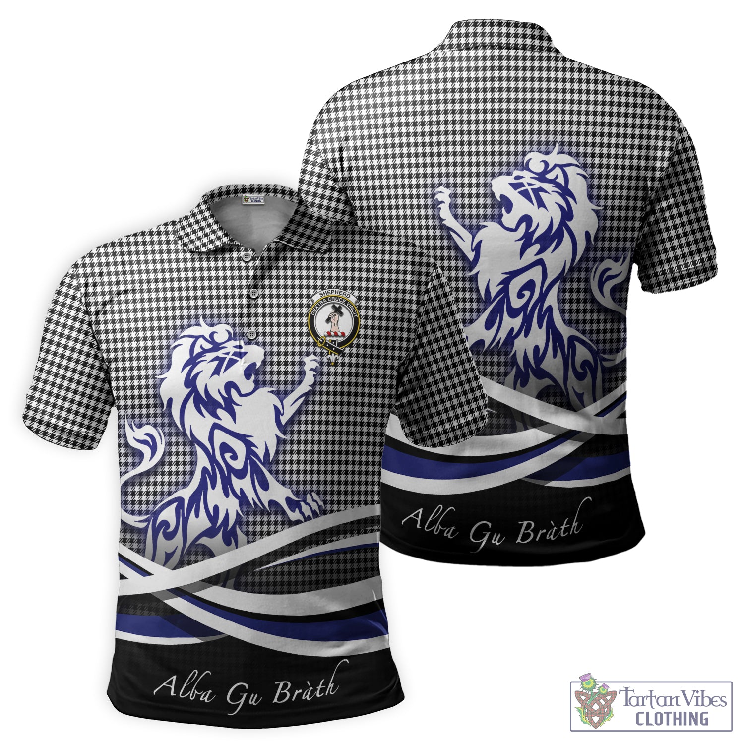 shepherd-tartan-polo-shirt-with-alba-gu-brath-regal-lion-emblem