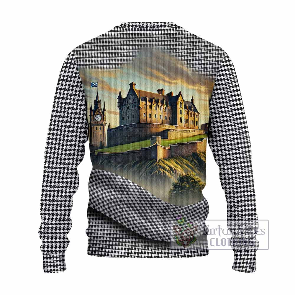 Shepherd Tartan Family Crest Knitted Sweater with Scottish Ancient Castle Style - Tartan Vibes Clothing