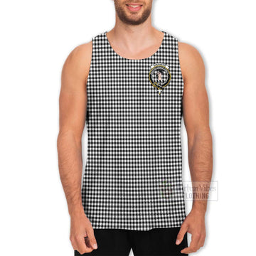 Shepherd Tartan Men's Tank Top with Family Crest Celtic Skull Style