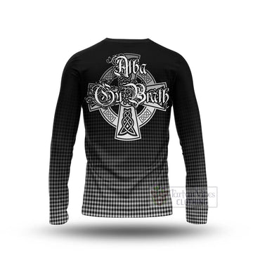 Shepherd Tartan Long Sleeve T-Shirt Featuring Alba Gu Brath Family Crest Celtic Inspired