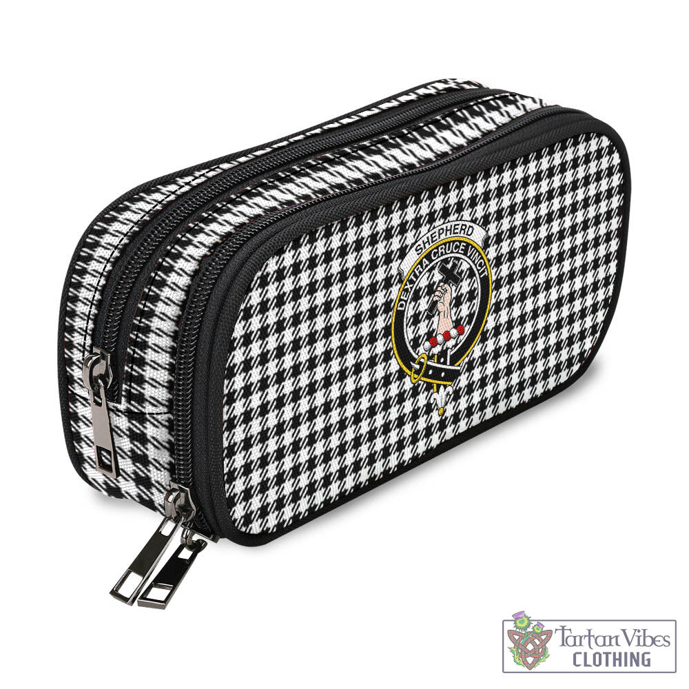 Tartan Vibes Clothing Shepherd Tartan Pen and Pencil Case with Family Crest