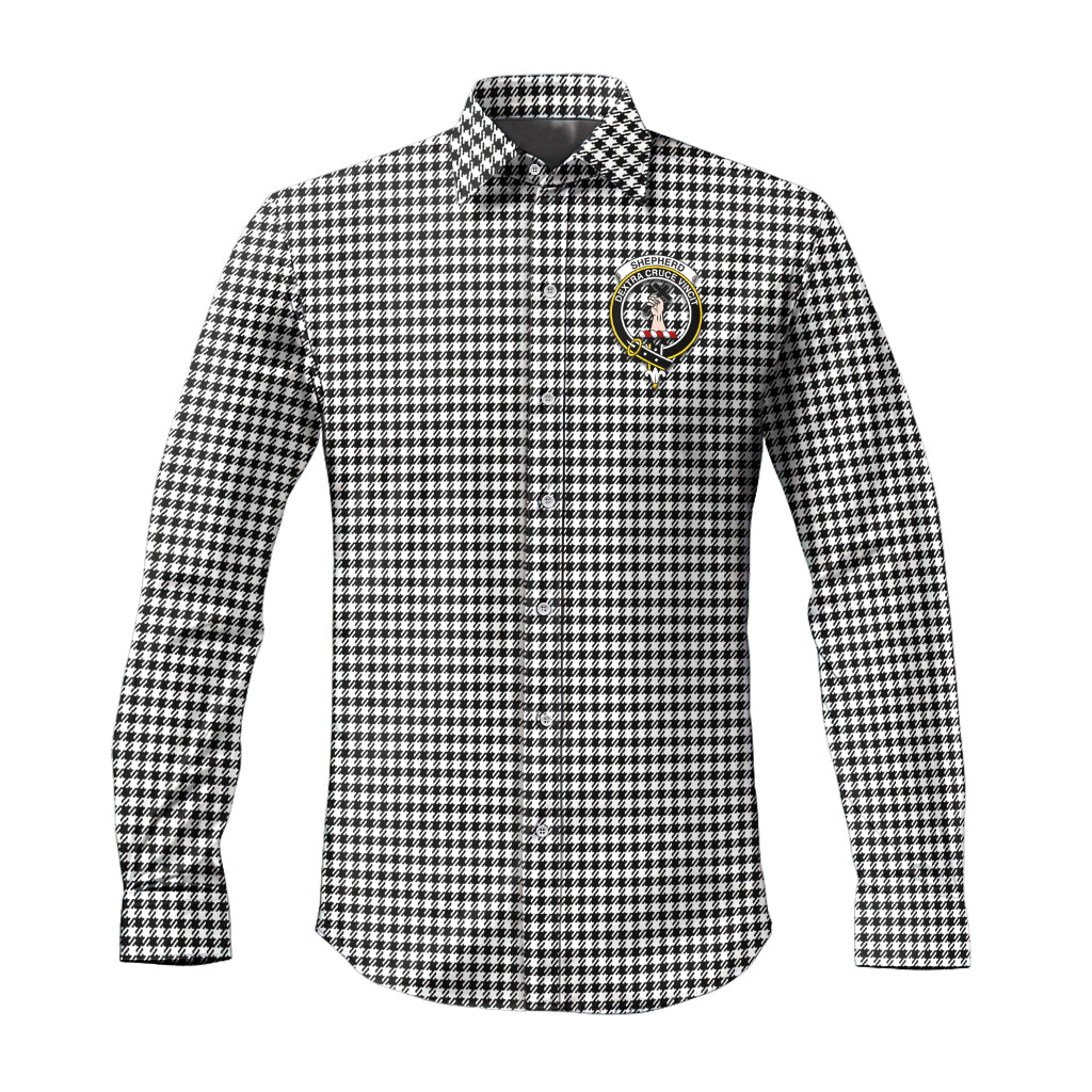 shepherd-tartan-long-sleeve-button-up-shirt-with-family-crest