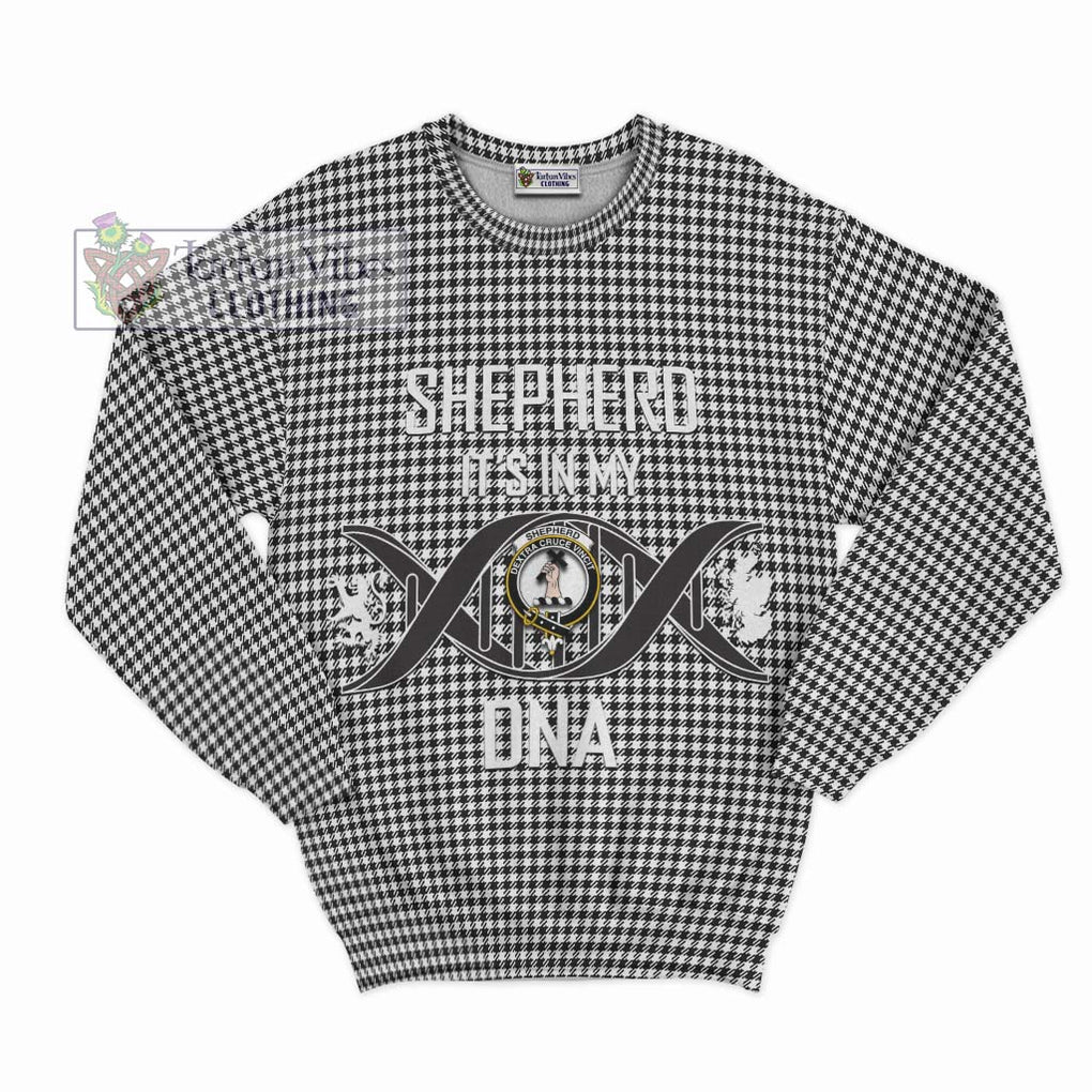 Shepherd Tartan Sweatshirt with Family Crest DNA In Me Style - Tartanvibesclothing Shop