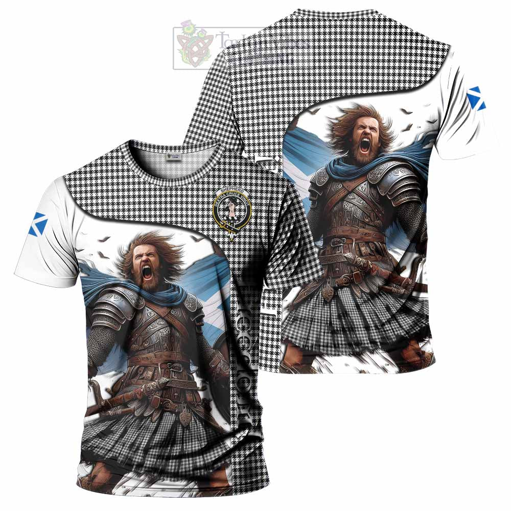 Shepherd Crest Tartan T-Shirt Inspired by the Freedom of Scottish Warrior