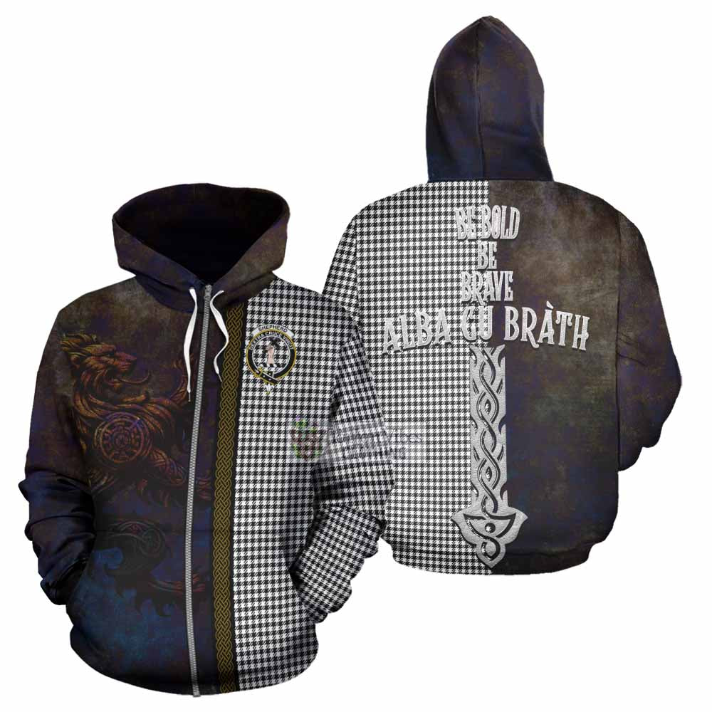 Shepherd Tartan Family Crest Hoodie Alba Gu Brath Be Brave Lion Ancient Style Zip Hoodie - Tartan Vibes Clothing
