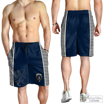 Shepherd Tartan Men's Shorts with Family Crest and Lion Rampant Vibes Sport Style