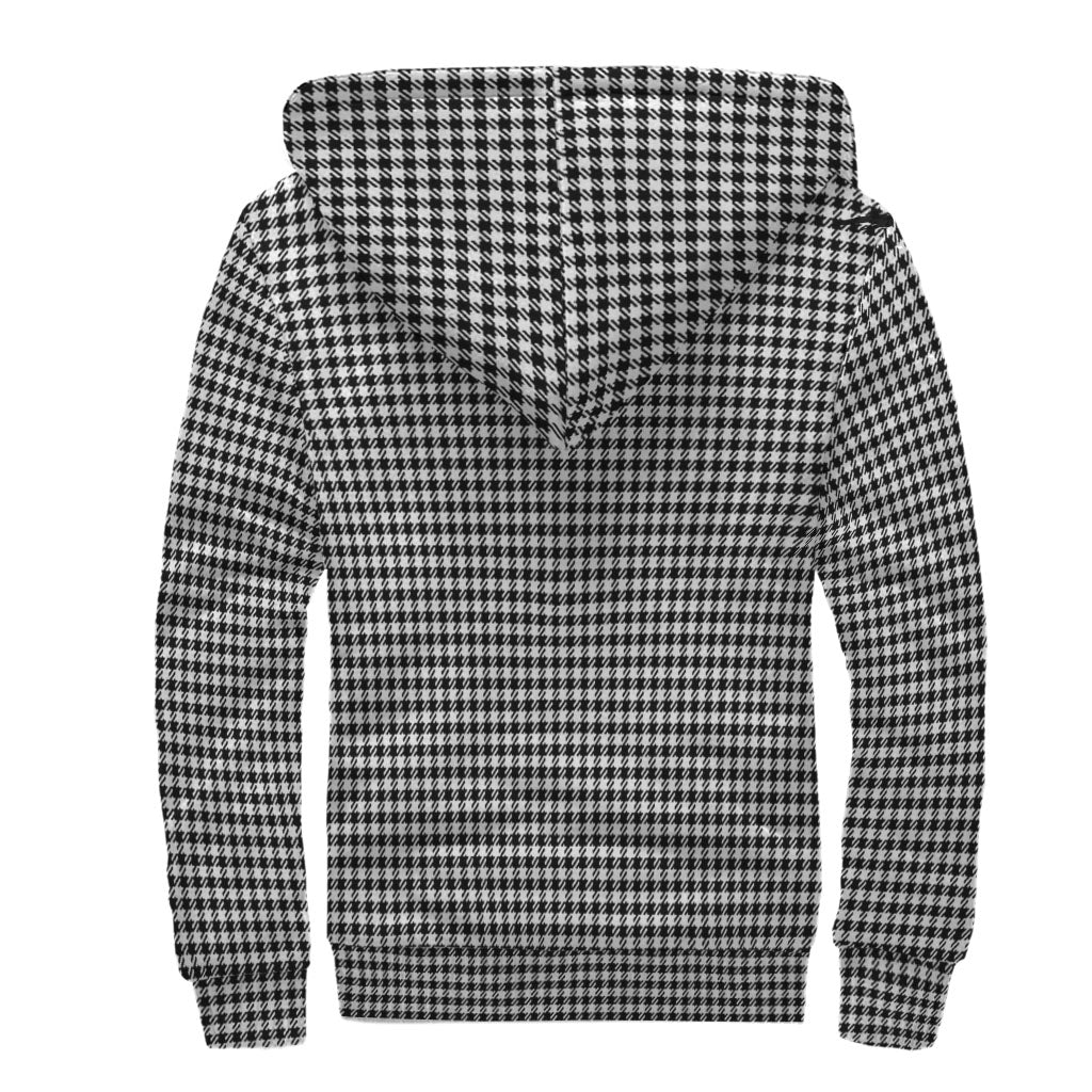 Shepherd Tartan Sherpa Hoodie with Family Crest - Tartan Vibes Clothing