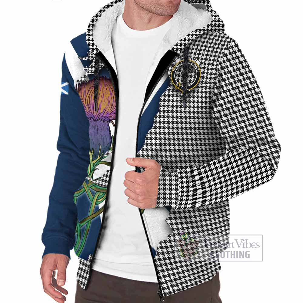 Shepherd Tartan Family Crest Sherpa Hoodie Scottish Thistle Celtic Inspired - Tartan Vibes Clothing