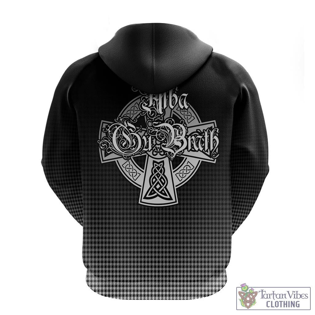 Tartan Vibes Clothing Shepherd Tartan Hoodie Featuring Alba Gu Brath Family Crest Celtic Inspired