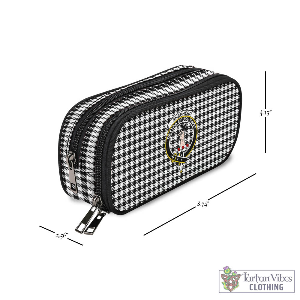 Tartan Vibes Clothing Shepherd Tartan Pen and Pencil Case with Family Crest