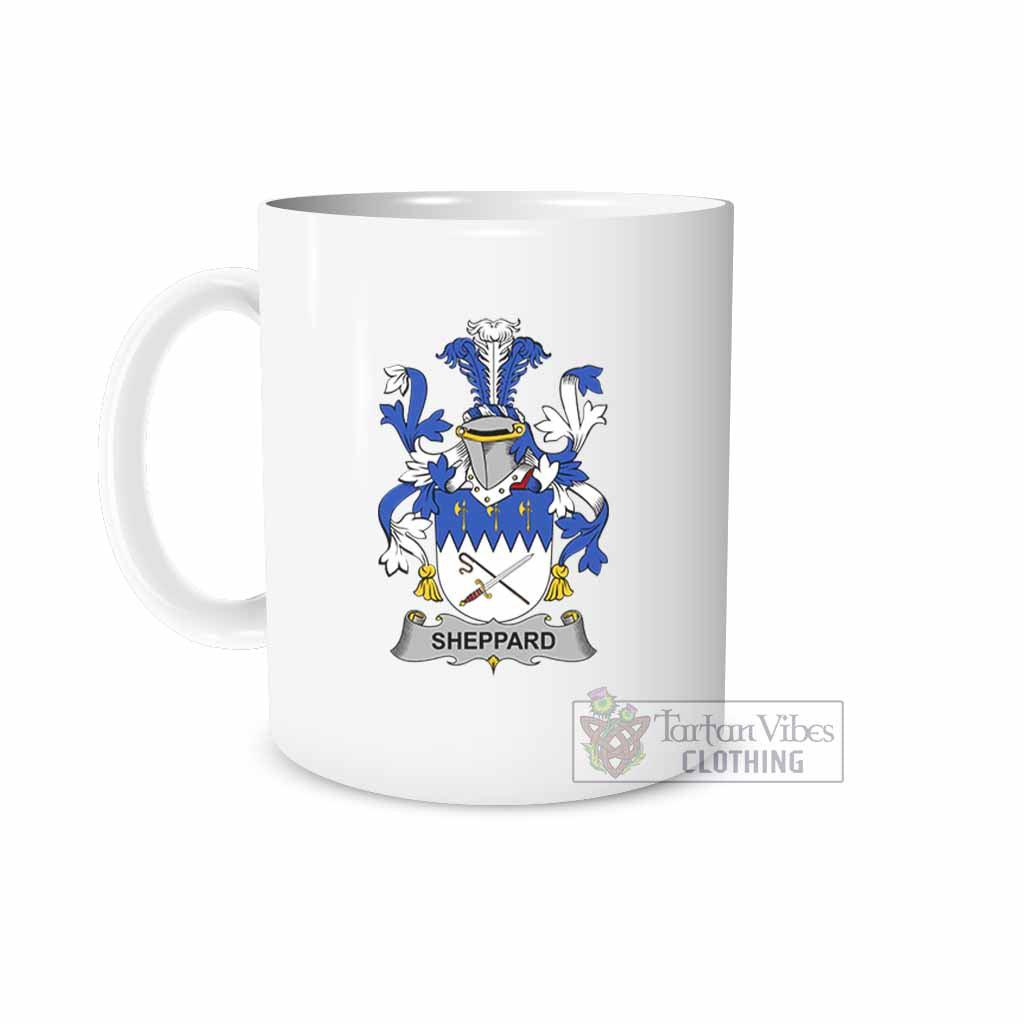 Sheppard Irish Clan Coat of Arms Ceramic Mug White - 2D-tartanvibesclothing