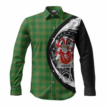 Shevlin Irish Clan Long Sleeve Button Shirt Celtic Circle Style Men's Shirt S - Tartan Vibes Clothing