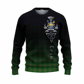 Shinnick Irish Clan Knitted Sweater with Coat of Arms Erin Go Bragh Celtic Inspired Unisex - Tartan Vibes Clothing