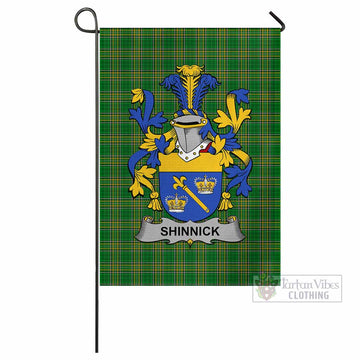 Shinnick Irish Clan Tartan Flag with Coat of Arms