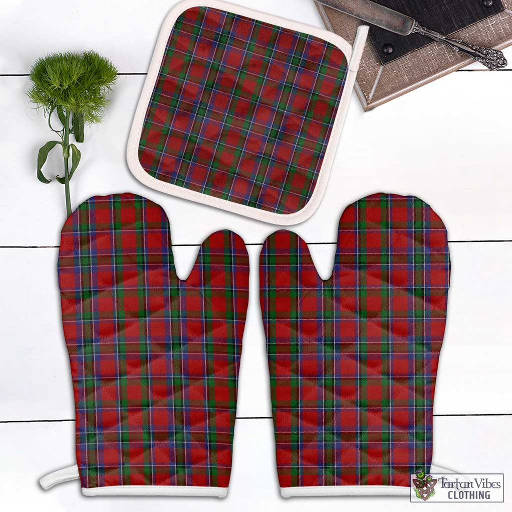 Sinclair Tartan Combo Oven Mitt & Pot-Holder White - Tartan Vibes Clothing