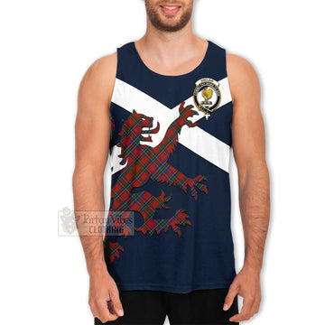 Sinclair Tartan Lion Rampant Men's Tank Top  Proudly Display Your Heritage with Alba Gu Brath and Clan Name