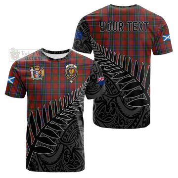 Sinclair Crest Tartan Cotton T-shirt with New Zealand Silver Fern Half Style