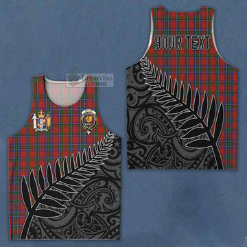 Sinclair Crest Tartan Men's Tank Top with New Zealand Silver Fern Half Style