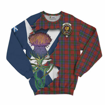 Sinclair Tartan Family Crest Sweatshirt Scottish Thistle Celtic Inspired Unisex - Tartan Vibes Clothing