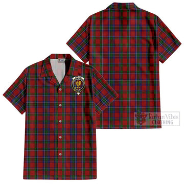 Sinclair Tartan Cotton Hawaiian Shirt with Family Crest