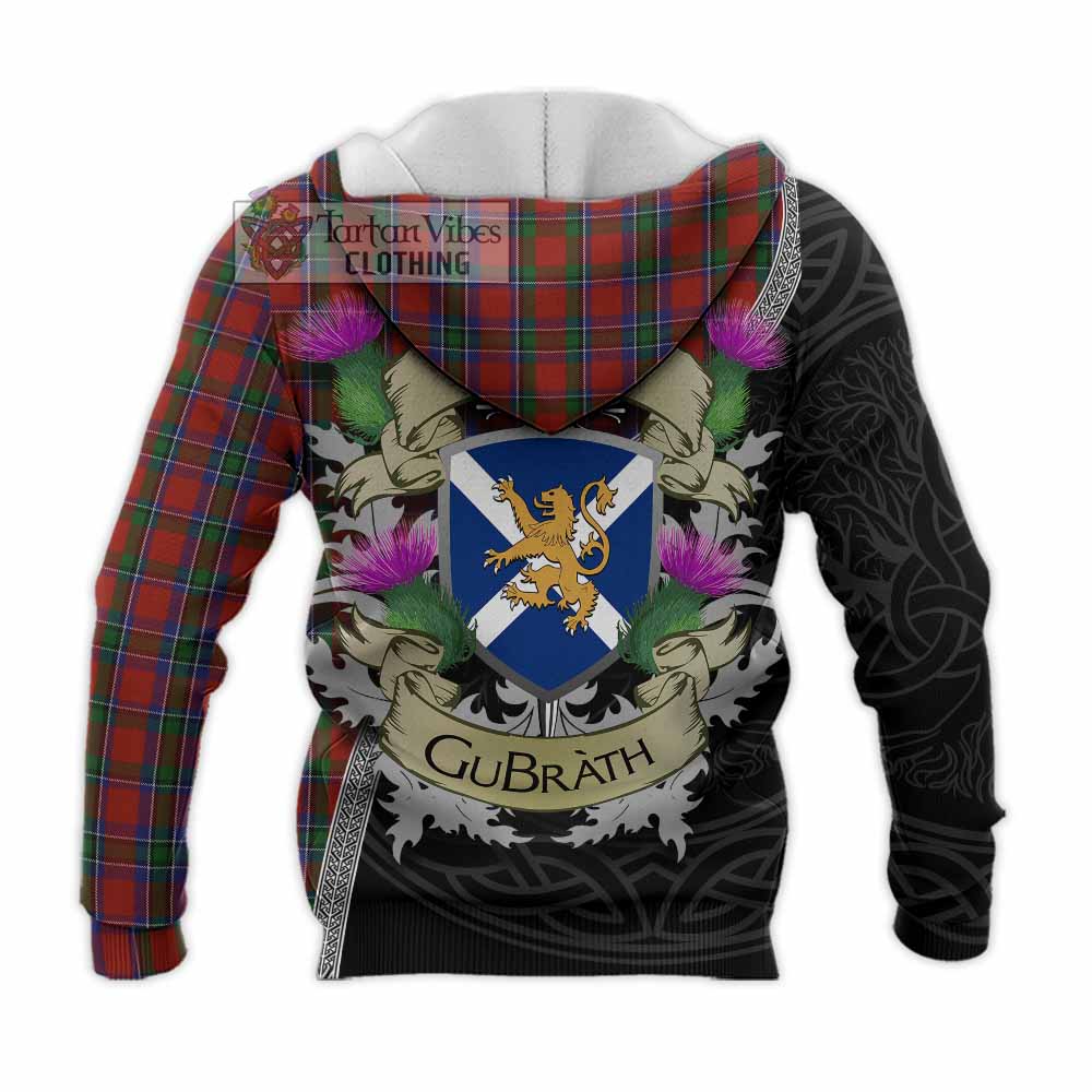 Sinclair Tartan Family Crest Knitted Hoodie Lion Rampant Royal Thistle Shield Celtic Inspired - Tartan Vibes Clothing